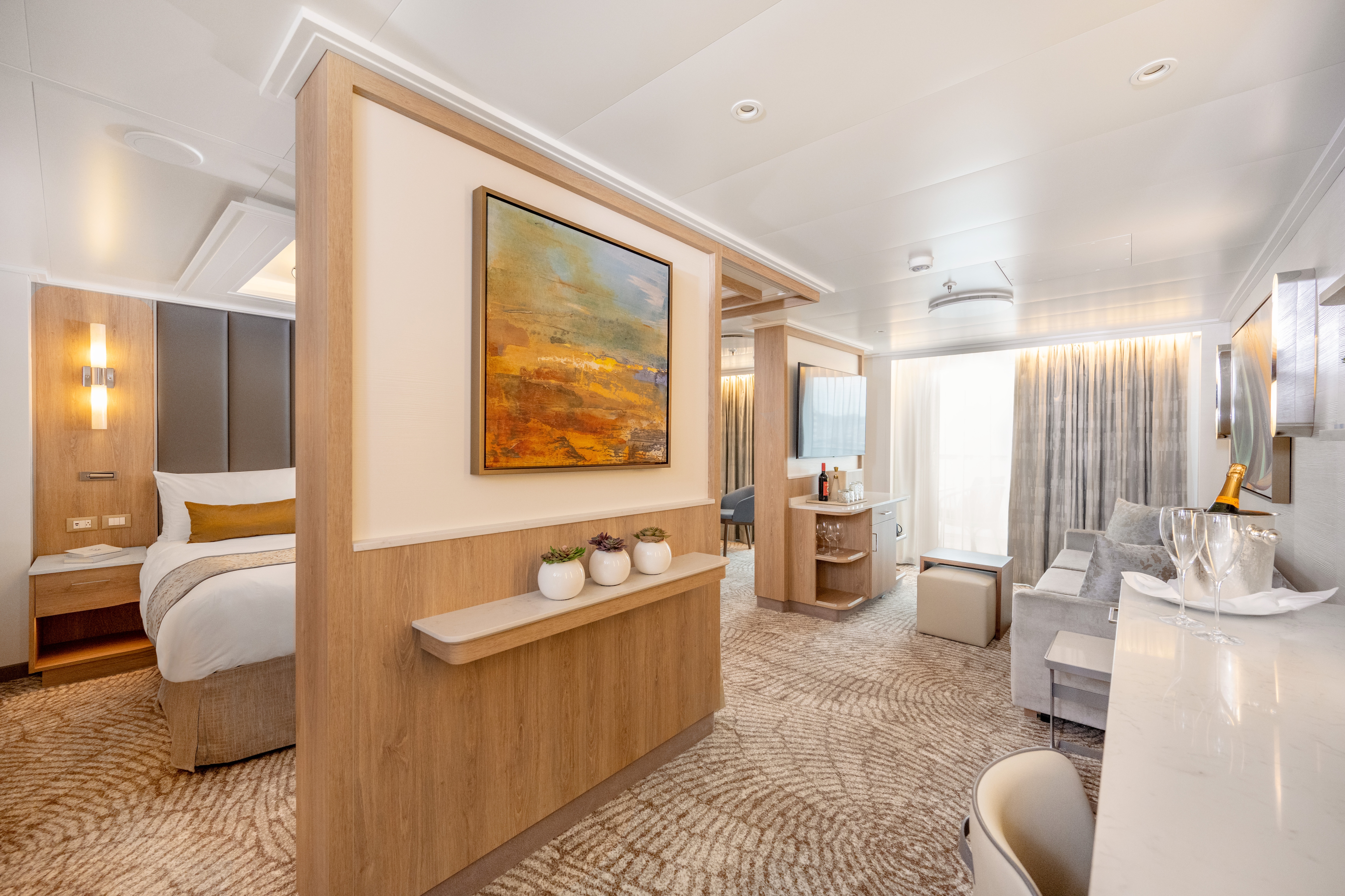 Enjoy more living space, with a separate seating area