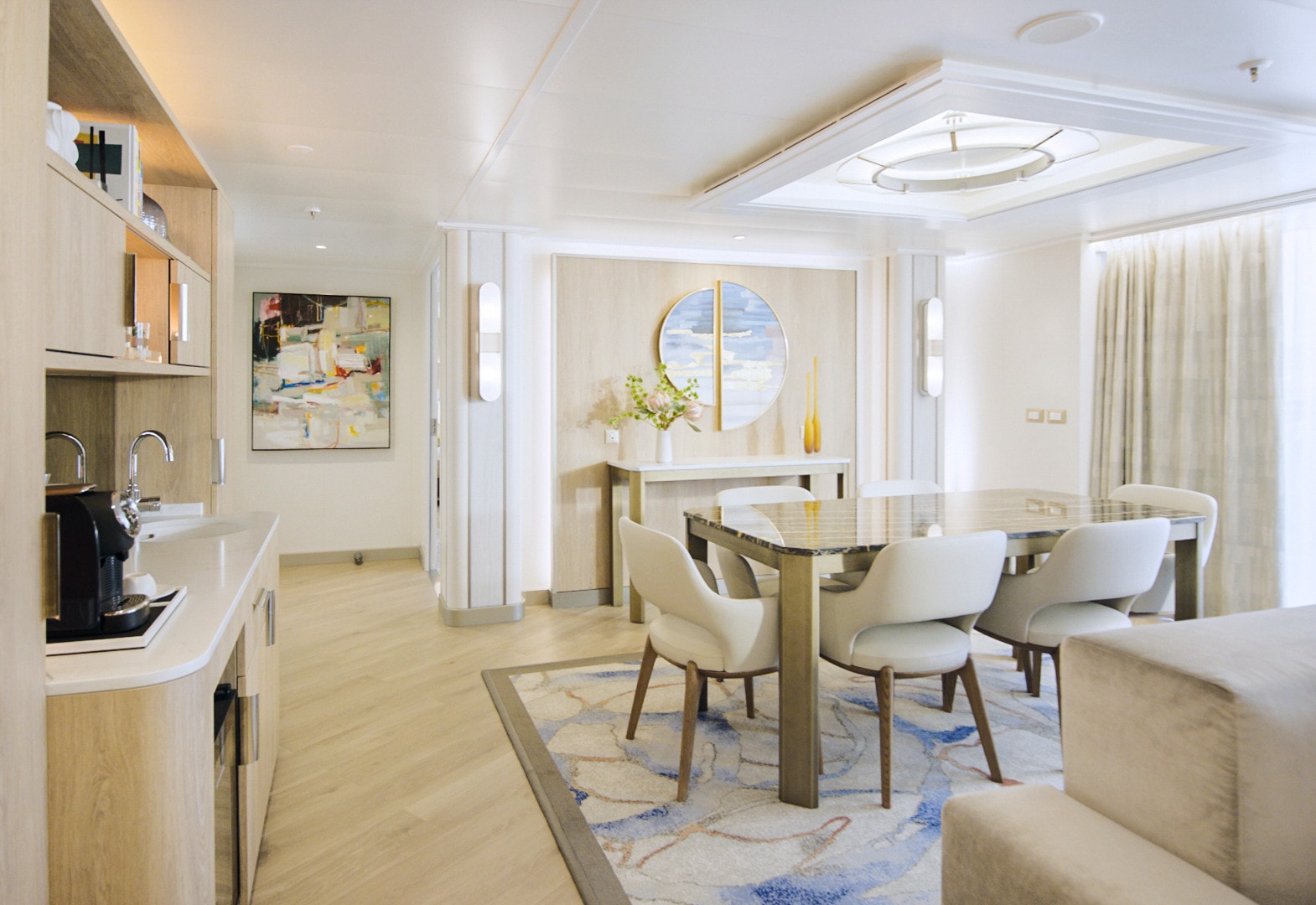 Elegant Sky Suite dining area